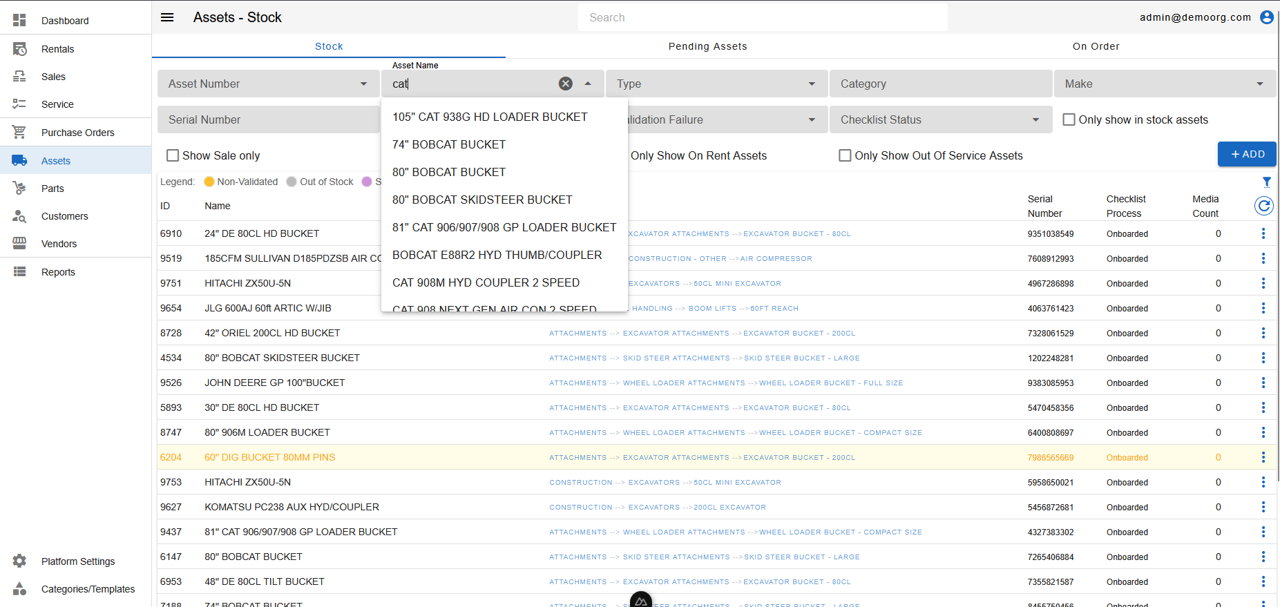 Asset Filters